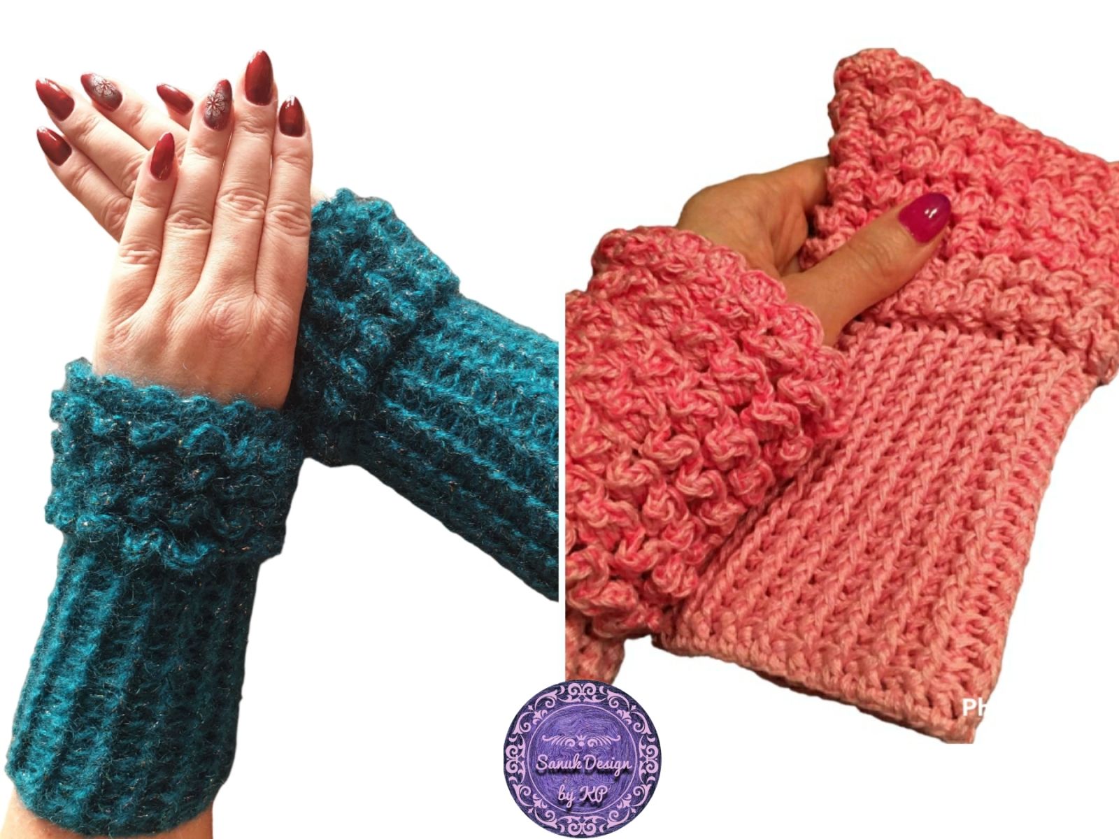 Blog-Inhaltsbild für 'kostenlose Häkelanleitung für die romantischen Pulswärmer Franzi'